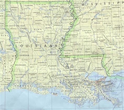 Map Of Louisiana Political Map Online Maps And