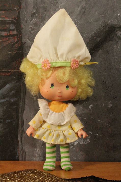 Vintage Lemon Meringue Doll Strawberry Shortcakeke 1980 Yellow Etsy