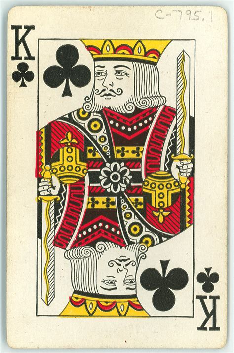 Playing Card King Of Clubs Item 2 Of 2 The Portal To Texas History