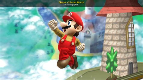 Classic Colored Mario Super Smash Bros Wii U Mods