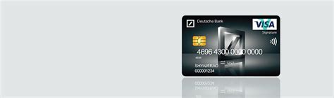 Visa Signature Debit Card Apply Online Deutsche Bank India