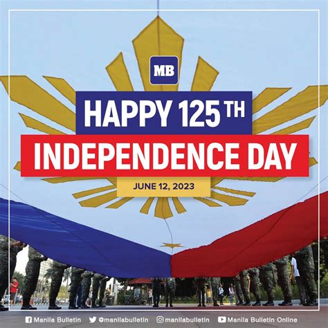 manila bulletin news on twitter today we celebrate the 125th philippine independence day as