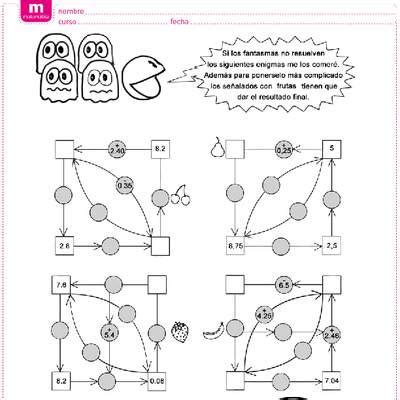 Imagenes Para Colorear De Numeros Decimales - Impresion gratuita