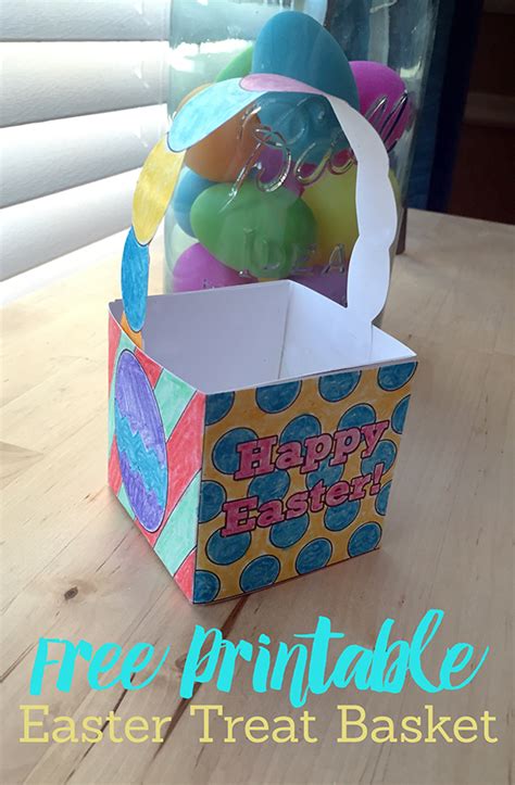 Free Easter Basket Craft Printable Download Frugal Novice