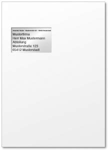 Ein großbrief hat auch in zeiten von email, internet und whatsapp ihre daseinsberechtigung nie verloren. Brief Adressieren Fenster - Wohnung Idee