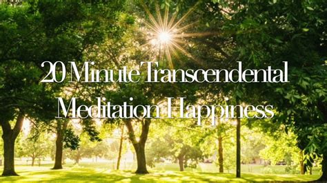 20 Minute Transcendental Meditation Music Youtube