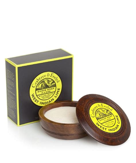 Crabtree And Evelyn For Men West Indian Lime Shave Soap In Bowl 100g 100