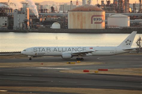 シンガポール航空のスターアライアンス塗装機 エアライン撮影日記