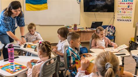 First Day Of School In Ukraine Upended By The Bleak Season Of War