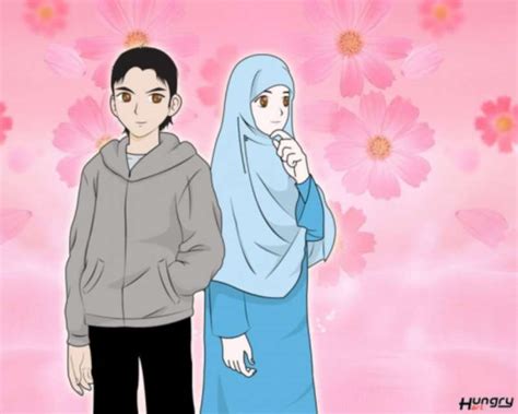 Maka untuk urusan ranjang, jangan lupa puji keseksiannya. 31 Kartun Pasangan Muslim Dan Muslimah - Anak Cemerlang