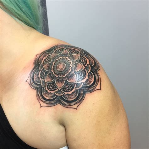 Mandala On Shoulder At Tattoo Anansi Munich