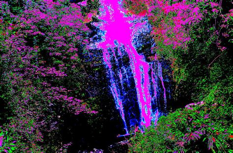 Hana Waterfall Digital Art By Erika Swartzkopf