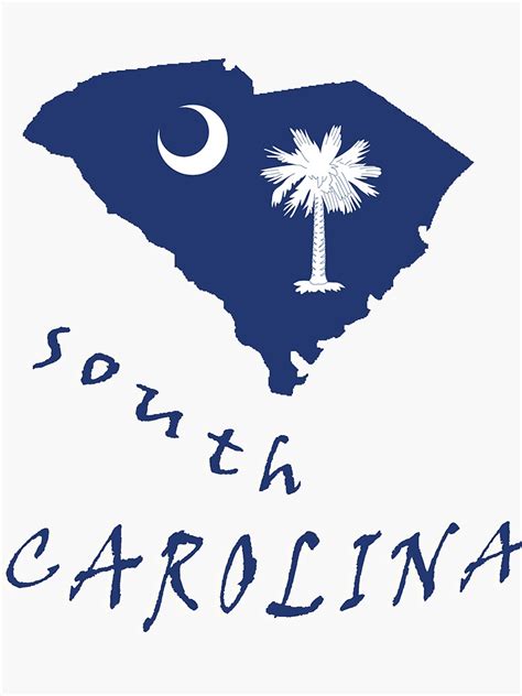 South Carolina State Flag Sticker By Peteroxcliffe Redbubble