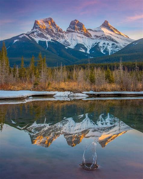 The Three Sisters Canmore Alberta Canada Rmostbeautiful