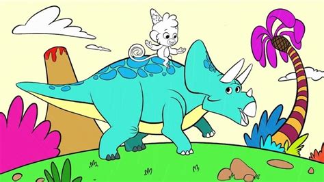Triceratops Coloring Book Dinosaur Drawing And Coloring Pages For