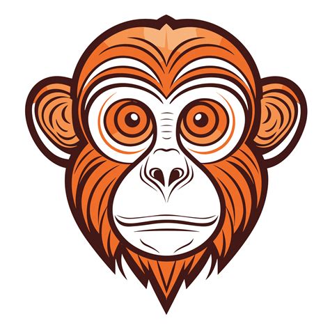 Monkey Head Clipart Ai Generative 34217361 Png