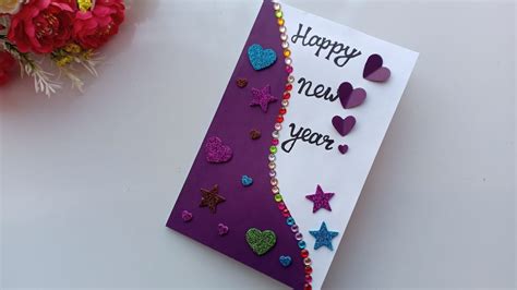 Beautiful Handmade Happy New Year 2019 Card Idea Diy Greeting Cards
