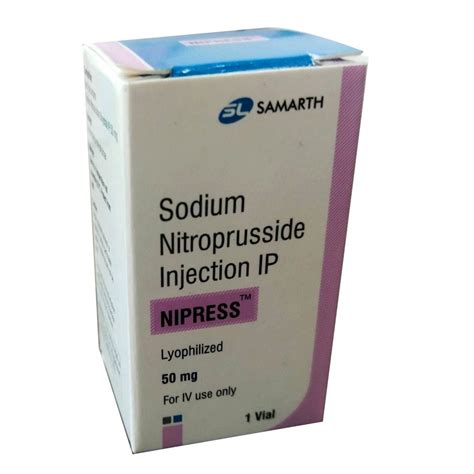 Liquid 50mg Sodium Nitroprusside Injection Ip At Rs 110box In
