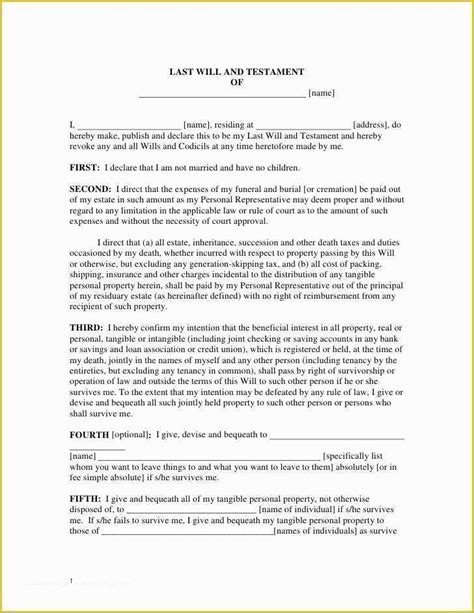 California Last Will And Testament Free Template Of Download California