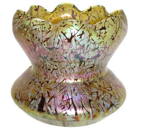 Kralik Bacillus Iridescent Glass Vase From Art Nouveau Period Ebay Iridescent Glass Art