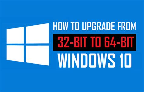 Cómo Actualizar De 32 Bits A 64 Bits Windows 10 【