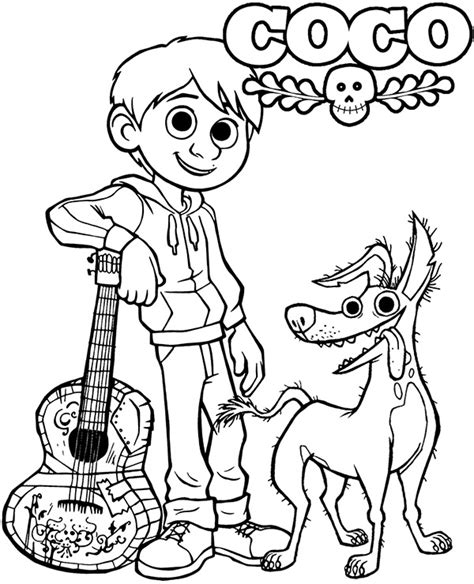 Coco Coloring Pages For Kids