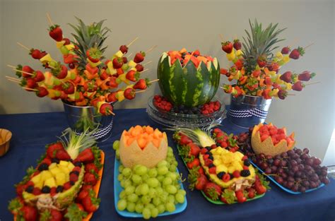Easy Fruit Display For Graduation Party