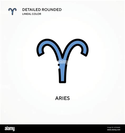 Aries Vector Icon Modern Vector Illustration Concepts Easy To Edit