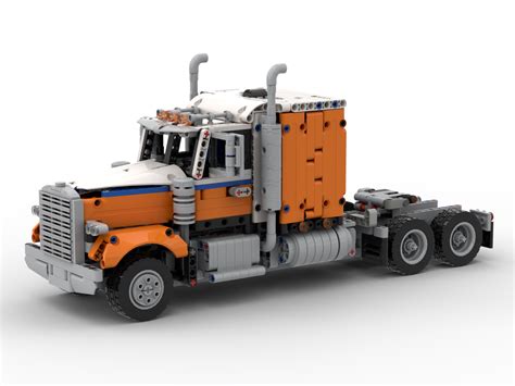 Lego Moc 42128 Alternative American Semi Truck By Damianple Technic