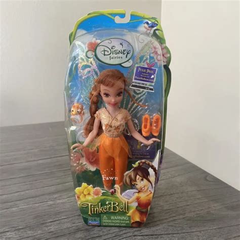 Disney Fairies 8and Fawn Doll Playmates Wings Nib White Sparkle Tinker