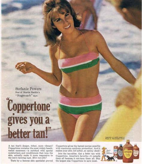Stefanie Powers Vintage Bikini Coppertone Vintage Advertisements