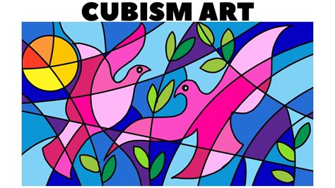 How To Draw Birds In Cubism Learn Cubism Art Lesson Step By Step