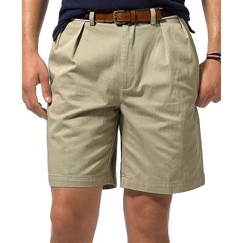 lyst ralph lauren tyler classic pleated shorts in brown for men