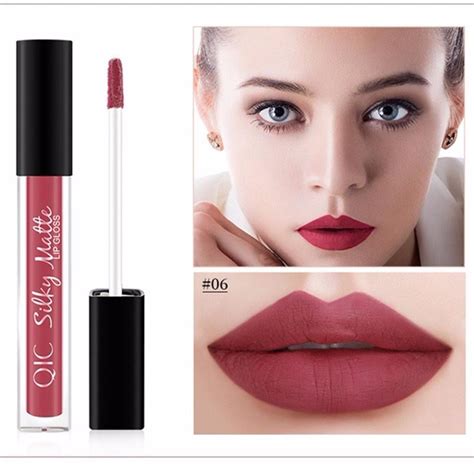 Buy Matte Long Lasting Lipstick Waterproof Nutritious Velvet Lip Stick Red Tint Nude Easy To