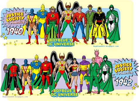 Justice Society Of America 1940 And 1942 Justice Society Of America Dc Comics Superheroes