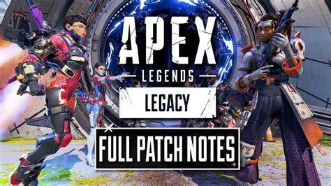 Full Patch Notes Apex Legends Season 9 Legacy Youtube