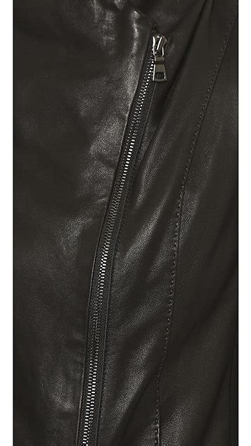 Vince Scuba Leather Jacket Shopbop