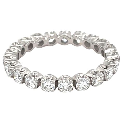 18 Karat White Gold Diamond Anniversary Ring For Sale at 1stDibs | 20th