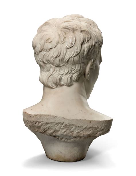 An Italian White Marble Over Lifesize Bust Of The Emperor Napoleon