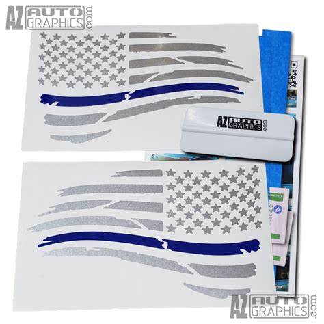 Thin Blue Line Flags Thin Line Usa Flag Decal Kit