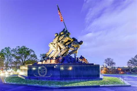 The United States Marine Corps War Memorial In Arlington County