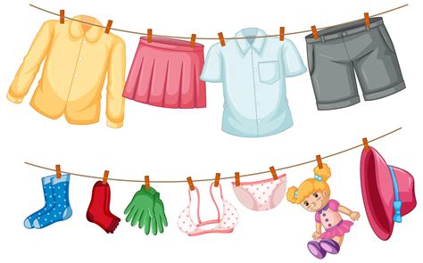 Isolated Clothes Hanging On White Background 1482578 Vector Art At Vecteezy