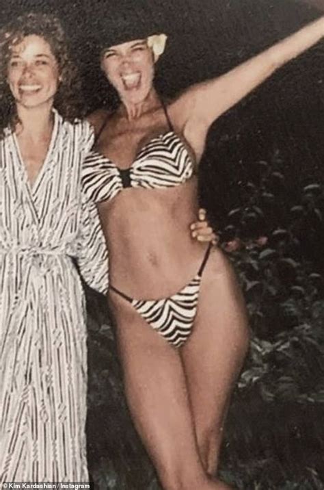 Kris Jenner Wears Bikini In Photo From Shared By Kim Kardashian