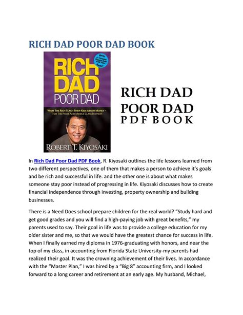 Rich Dad Poor Dad Book Free Pdf By Techgearsnet Issuu