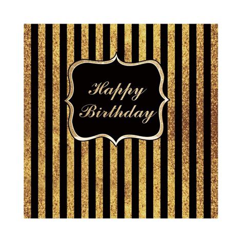 Dorcev Happy Birthday Photography Backdrop Stripes Kids Adult Birthday