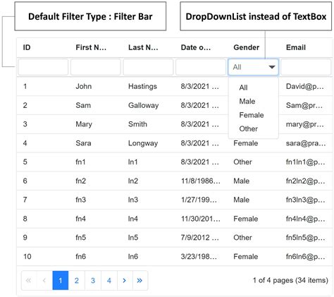 Default Filter Value For Datagrid Column Blazor My Xxx Hot Girl