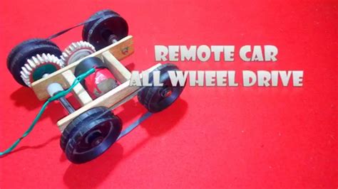 How To Make A Remote Control Car Very Easy Youtube