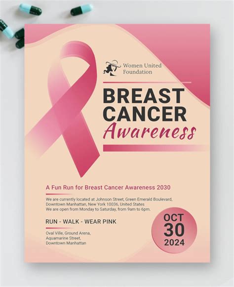 Free 19 Breast Cancer Flyer Templates In Psd Ai Indesign Ms Word