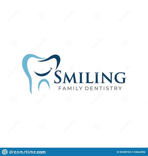 Smile Dental Logo Dental Logo Design Vector Stock Vector