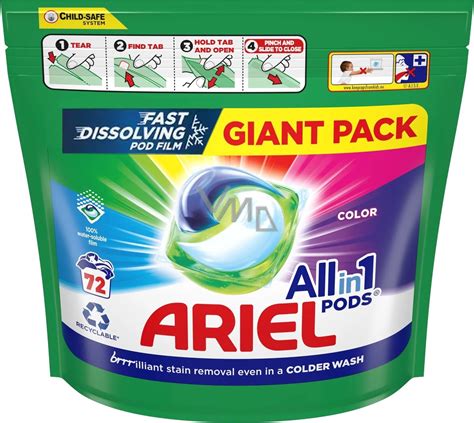 Ariel All In Pods Color Gel Kapseln F R Buntw Sche St Ck Vmd Parfumerie Drogerie